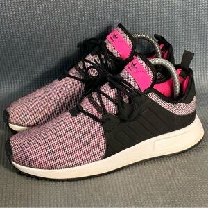 adidas X-PLR Casual Athletic Sneakers Black/Pink Size 6Y Size 7 Women